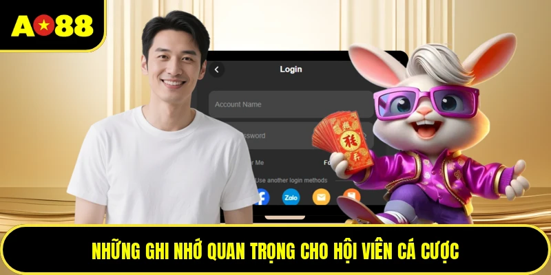Những ghi nhớ quan trọng cho hội viên cá cược