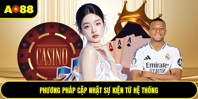 Phương pháp cập nhật sự kiện từ hệ thống